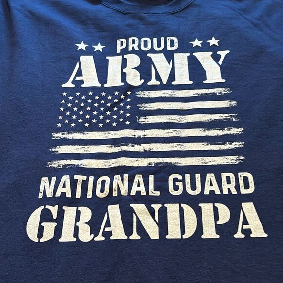 Proud Army National Guard Grandpa sweatshirt size 2XL - Picture 1 of 4